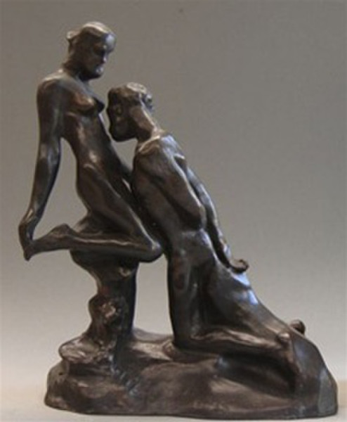Eternal Idol By Rodin Reproduciton of Statue Romanticism Artwork